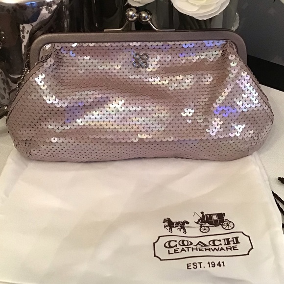 sequin clutch purse